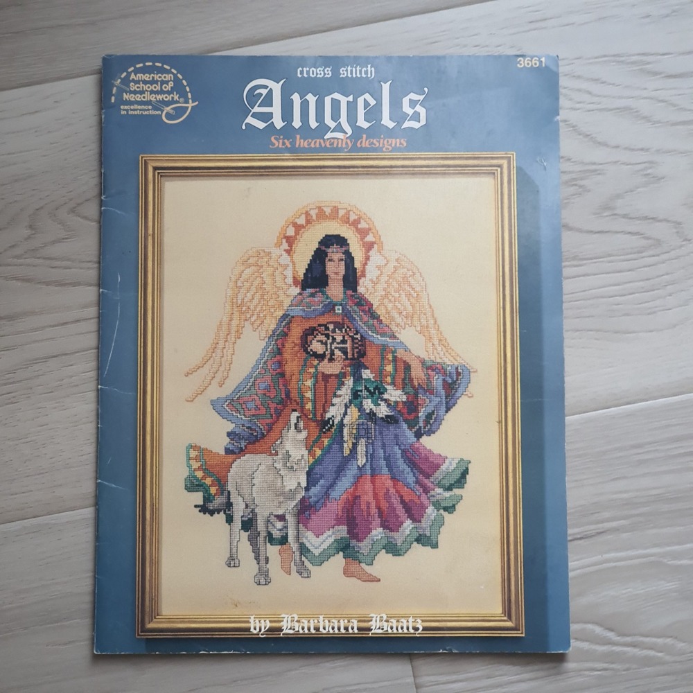 Angels Cross Stitch Pattern Barbara Baatz American School of Needlework 3661‎